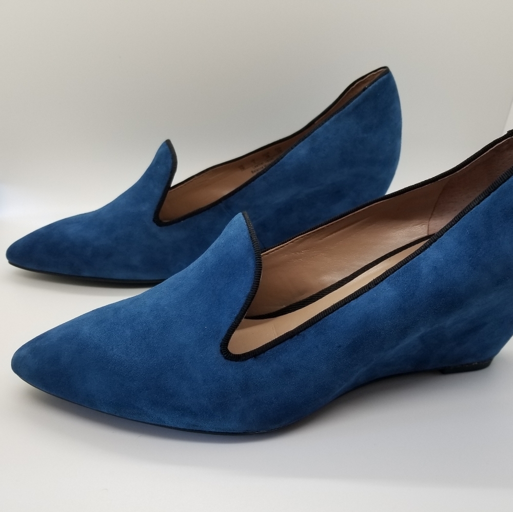 Franco Sarto Sambra Wedge Heel - Dark Blue Size 7M